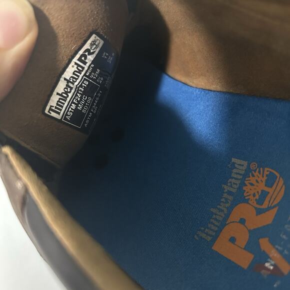 Timberland PRO Men's 12 M Branston Alloy Safety Toe Slip-On ESD Brown Moc 91694 - Picture 10 of 10